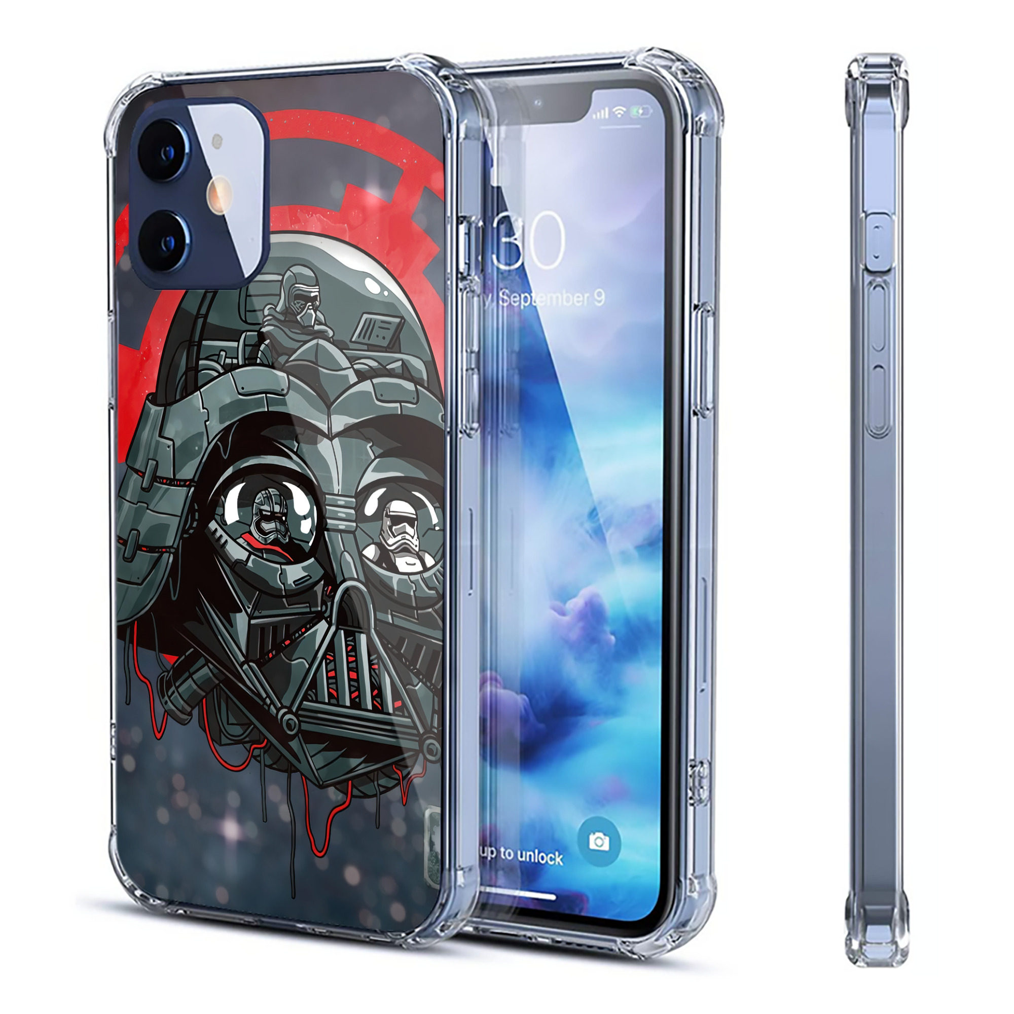 （画像用） スター・ウォーズ Star Wars 【iPhone 12シリーズ対応】透明スマホケース（クリアソフトケース）